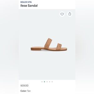 Dolce Vita Brown Slide Sandals